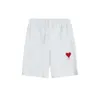 2024 coração shorts designer mens shorts cor sólida calças esportivas casual casal jogging calças mens high street shorts mulheres nadar shorts s-xl qualidade superior 100 algodão