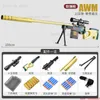 Gun Toys AWM M24 98K Soft Bullet Sniper Rifle Foam Darts Toy Gun Model For Kid Adults Outdoor Games CS Shooting T240309