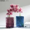 Vaser Creative Hydroponic Vase Decoration Glass Vase Crafts Living Room Dining Table Flower Arrangement Nordic Home Decoration Art L240309