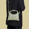 حقيبة مصفرة بالألوان الصلبة المصنوعة يدويًا ، تصميم سيدة جديد ، نمط بسيط ولكنه عصري لخريف الشتاء ، حقيبة يد نسائية متطابقة