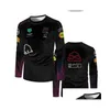 Motorradbekleidung Neues F1 Racing T-Shirt Team Langarmtrikot Maßgeschneiderte Drop-Lieferung Automobile Motorräder Motorradzubehör Dhypq