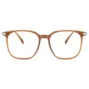 Lunettes de soleil Cadres Lunettes de mode rétro Ultra Light TR90 Spectacle Optique Lunettes de prescription Cadre transparent Homme Femme Luxe