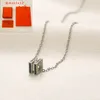 T GG Mit Box Designer Halsketten Klassische Marke Edelstahl Halskette Mode Stil Neue Schmuck Frühling Romantische Liebe Charme Anhänger Halsketten