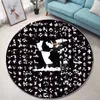 Top Designer living room circular carpet classic logo printed carpet bedroom living room coffee table mat rugs Home decoration carpet