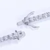 Kvalitet 4A Hela 3mm 4mm CZ -tennisarmband i riktigt solid 925 Sterling Silver klassiska smycken 2st Lot219A