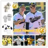 Barry Larkin Jim Abbott Michigan Wolverines Baseball Jersey Custom cousé 19 Alec Rennard 33 Don Lund 11bill Freehan 3 Erik Bakich Michigan Jerseys