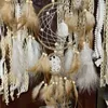 ノベルティアイテム5pcs/set dreamcatcher feathers手作りのドリームキャッチャーホームリビングルームベッドルーム壁吊り下げ装飾（光と木のスティックなし）T240309