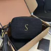 Womens Mens Tassel LOU Camera Bag Crossbody Designer Bags Luxury Crochet Woven Straw Clutch Bag Handbag Raffias Weave Summer Shoulder Bag