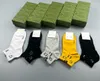 Sock designer luxury Prad classic letter triangle fashion iron standard autumn and winter cotton high socks 5 pairs weeds 24 styles elite brand.