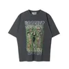 Designer Tee Halloween Zombie Vintage Washed Tee Men Hip Hop t shirt Summer Casual Street Wear Women Tshirt 24ss Mar 9