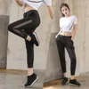 Yoga Outfits Cropped Trousers Women's Sports Leisure Pants Quick-drying Mesh Breathable Fitness Harem Slim-legged