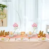 花瓶の結婚式のテーブルの装飾ホーム5.9インチの背の高い晴れた花瓶結婚記念日イベントのためのセンターピースのためのホームテーブル装飾Vase L240309