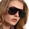 Lyx 0291 designer solglasögon för kvinnors mode solglasögon wrap solglasögon halva rambeläggning spegel lins kolfiber ben summa222y