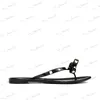 샌들 럭셔리 디자이너 슬리퍼 남자 샌들 플랫 젤리 스터드 여자 신발 끈 끈 슬라이드 플립 플롭 브랜드 슬라이드 최신 샌들 여름 해변 신발 T240308