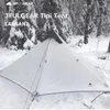 バージョン230cm 3f UL Gear Lanshan 1 Ultralight Camping 3/4シーズン15d Silnylon Rodless Tent 240223