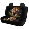 Housses de siège de voiture Tiger 3D, tissu universel imprimé, adapté à la plupart des accessoires de camion SUV, intérieur facile à installer