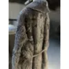 High End Lightweight Lapel Comfortable Tire Wool Coat, Medium Length Waist Collection Sheepskin Fur Integrated Women's Coat 602288