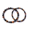 Charm Armbänder 10 stücke 6mm 8mm Bild Stein Tigerauge Perlen Armband Handgemachte Hämatit Energie Buddha Für Frauen männer Schmuck