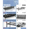 Andra sportvaror Yoga Mat Storage Rack Hem Gym Träning Tillbehör Arrangör med korgar och krokar Drop Leverans Sport utomhus DHDNS