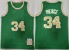 Mężczyźni retro koszykówka Ray Allen Jersey 20 Vintage Kevin Garnett 5 Patrick Ewing 33 Paul Pierce 34 Zielony biały czarny fioletowy niebieski zespół kolorowy sport