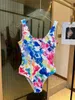 여자 비키니 V 디자이너 수영 한 조각 수영복 섹시한 수영복 패션 목욕복 여름 해변 비키니 여자 수영복