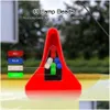 Bil Annat Auto Electronics New Solar LED Light Shark Fin Antenna Shaped Driving Safety Varning Strobe tak Dekorativa lampor Accessori DHL4Y