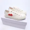 2024 Новый дизайн All Starsd Shoe CDG Canvas Play Love With Eyes Hearts 1970 1970-е годы Большие глаза Бежевый Черный Классические повседневные кроссовки для скейтборда 35-46 Дизайнер