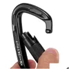 Carabiners 5 PCSCARABINERS 24KN Twist Blocking Gate Carabiner ciężka zamka na zewnątrz D-ring klamra