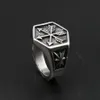 Vintage Viking Pfeil Ring Punk 316L Edelstahl Kompass Männer Mode Hip Hop Hippie Schmuck Drop Store Cluster Rings289B