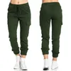 Pantalon crayon élastique et Sexy pour femmes, Streetwear taille haute, noir, blanc, vert, jean Cargo en Denim Y2K, 240227