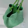 Sacs de soirée Mode Fourre-tout surdimensionné pour femmes Cuir Sacs à main à tricoter Grand Shopper Sac tissé épaule verte Designer de luxe 2021270g