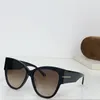 New fashion design cat eye sunglasses 0371 oversized acetate frame simple and popular style versatile outdoor UV400 protection eyewear
