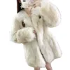 Haining Fox для женщин 2023 New Age уменьшающее свободное меховое пальто средней длины Trend 563839