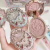 Flower Knows Strawberry Rococo Series Blush en relief naturel imperméable anti-transpiration éclaircissant le teint contour des joues 240304