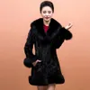 Imitation Mink Long Slim Fitting Coat Fox Fur Slimming Women's Clothing 325651