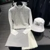 T-Shirt Printemps et Automne Nouveaux Vêtements de Golf pour Femmes Débardeur Tricoté Mode Polyvalent Sans Manches Col Rond Débardeur Vêtements de Golf