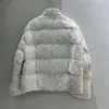 2023 Winter New True Velvet Goose Down For Women's Warmth, Chinese Style Pan Button Mink Hair Cuff, Fur Coat 842327