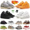 Newes Lavines Scarpe firmate casual Sneakers di lusso in pelle marrone nero Parigi Uomo Donna Leopard Lace-up Scarpe da ginnastica straordinarie Gomma Nappa Arancione Fog Grey Trainer