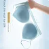 BRAS Ultra Thin Ice Silk Seamless Sexy Top Women Plus Size Soft Breattable Underwear Wireless Solid underkläder samlade vadderad behå