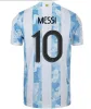 Fans version 2023 3 stjärnor Argentina Messis Soccer Jerseys 23 24 Dybala di Maria Martinez de Paul Maradona Fernandez Sports Footb