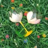 Gobelets verre médiéval cristal vin verre à pied tulipe peint à la main fille Instagram cadeau d'anniversaire