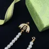 Luxury Designer Fashion Pearl Bee Chokers Necklace Ladies Party Gift Jewelry High Quality With Box208q