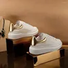 Casual Shoes 2024 All-Matching Platform White Women's Height Increasing Laser Black Tail Sneakers Women