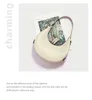 Women cheap handbags ellipsoid fashion totes adjustable strap cross body bags hidden pocket inside zipper outside custermized logo