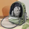 Backpack per gatti da compagnia Astronauta trasparente borsa da trasporto per gatto cucciolo di gatti traspiranti sacchetti da esterno pacchetto gatti capsule gatti 240307