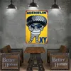 Metal Painting Vintage Decor Metal Tin Sign Decorative Plaque Tyre Service Garage Gas Oil Station Spark Plug Man Cave Club Bar Home Wall Decor T240309