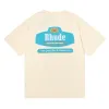 Spring Summer Rhude t Shirt Man Shirts Women Tees Skateboard Oversize Men Short Sleeve T-shirt Brand Mens T-shirts Us S-xxl