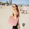 أكياس مسائية كبيرة جدًا Boggs Beach Bag Summer Eva Beach Basket Womens Picnic Handbag Hold Health Handpag Handbag Shopting Bagh240309