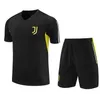 2023/2024 Juventus soccer jerseys short sleeves training suit POGBA DI MARIA VLAHOVIC CHIESA 23/24 tracksuit men kids kit set football kit uniform sportswear aa