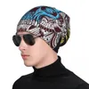 Bérets crâne et encre Bonnet Homme printemps chapeau mince serpent passe nouilles 3D Puzzle plate-forme jeu bonnets casquettes pour hommes femmes chapeaux de coton